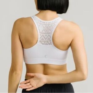 Zyia White Bomber Bra XS